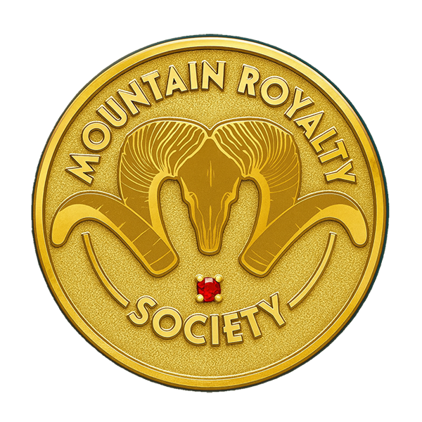 Mountain Royalty Society Ruby Pin
